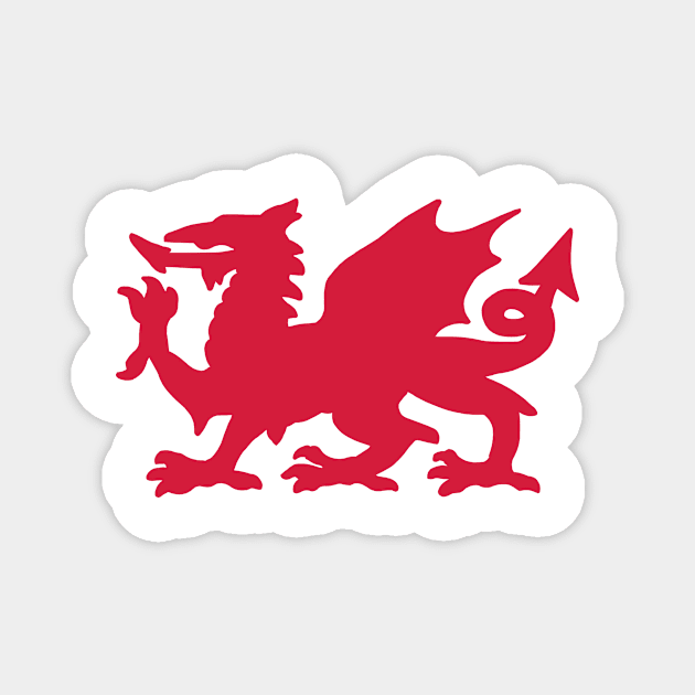 Welsh Dragon Magnet by sweetsixty