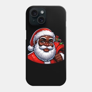 Black Santa, African American Santa Phone Case