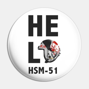 HSM-51 Helmet Vertical HELO Pin