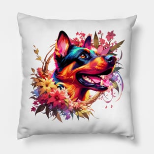 German Pinscher Celebrates Mothers Day - A Dog Mom's Delightful Gift Pillow
