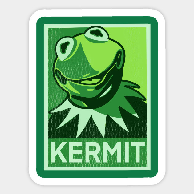 Green kermit - Kermit - Sticker