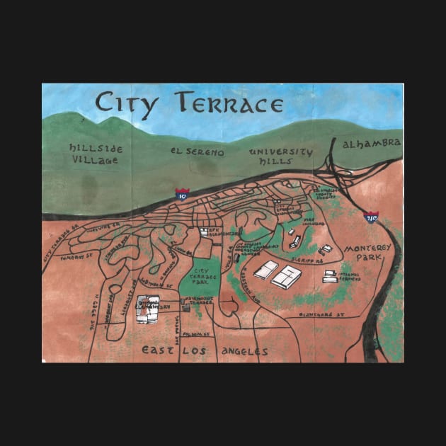 City Terrace by PendersleighAndSonsCartography