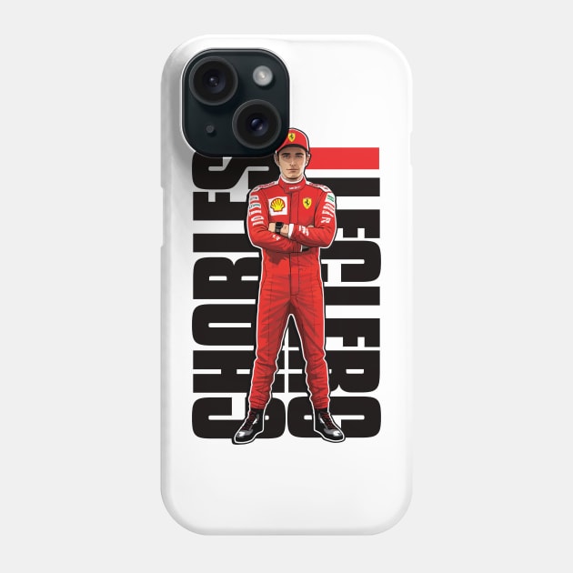 Charles Leclerc Phone Case by jaybeetee