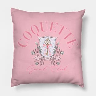 Coquette Aesthetic Social Club Pillow