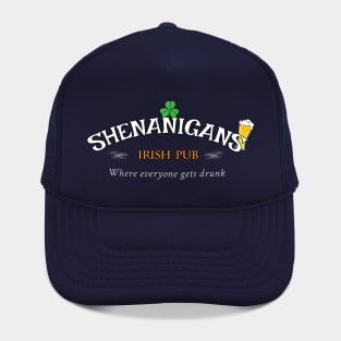 Shenanigans Irish Pub Funny Slogan Hat