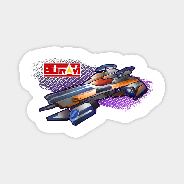 Redout - Graphic Buran Magnet by 34bigthings