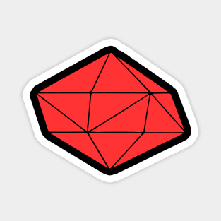 red ice cube Magnet