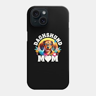 Colorful Dachshund Mom Dog Phone Case