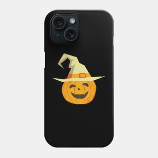 halloween smiling pumpkin head Phone Case