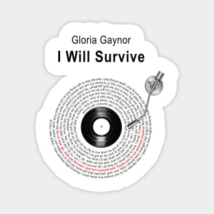 I WILL SURVIVE LYRICS ILLUSTRATIONS Magnet