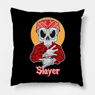 Skull Gangsta Slayer Pillow