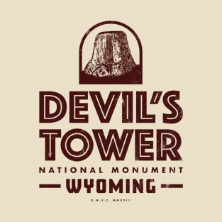 Devil's Tower National Monument (Brown) T-Shirt