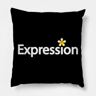 Expression creative text design Pillow