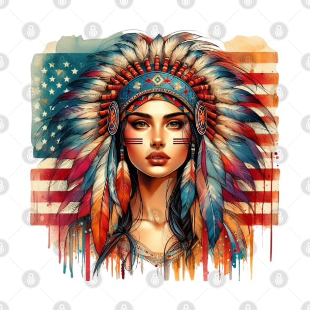 Native American, Beauty, Sunset, Wíiyaya | Catsie Cat by Catsie Cat