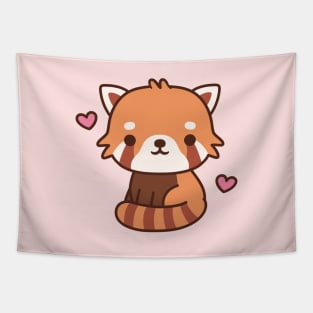 Love Cute Red Panda Tapestry