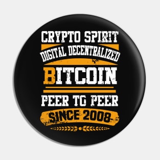 bitcoin retro Pin