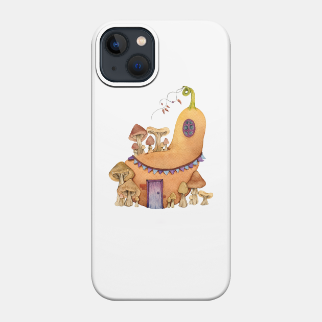 Pumpkin House with Mushrooms - Pumpkin Halloween - Phone Case