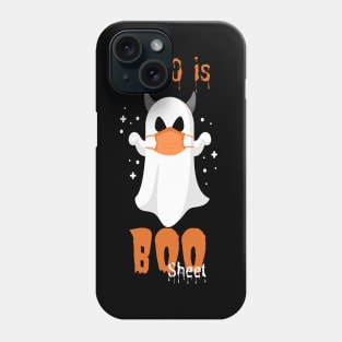 2020 Is Boo Sheet Halloween funny ghost wearing mask #2 Phone Case