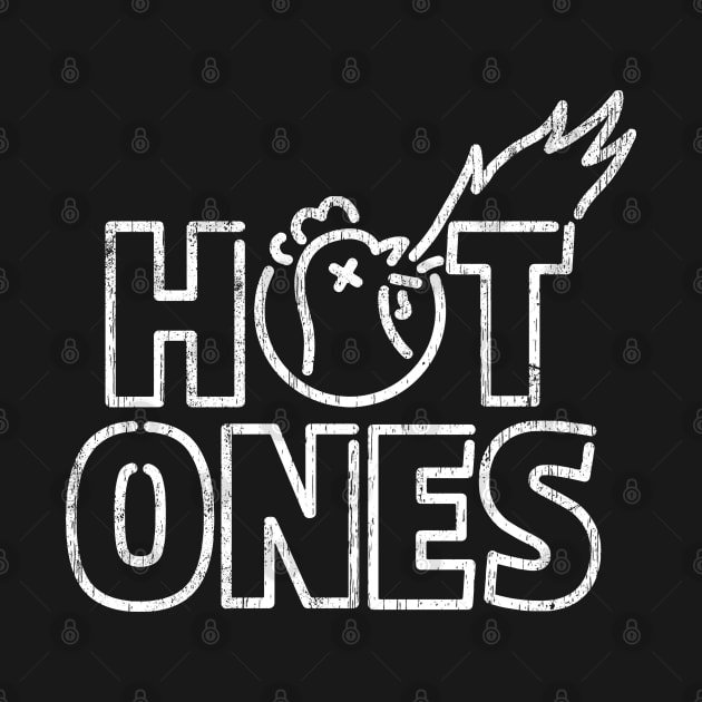 Hot Ones White by Super Cell Art