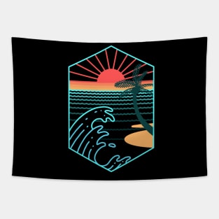 Summer waves Tapestry