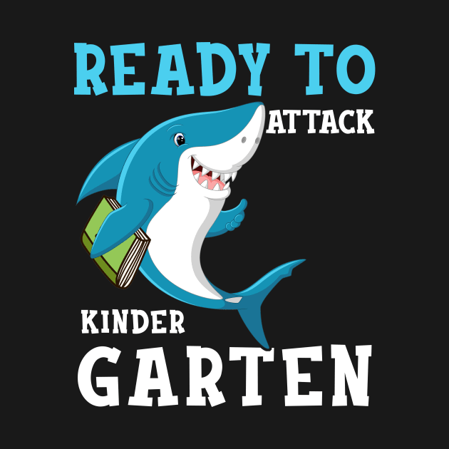 Kids Shark Ready To Attack Kindergarten First Day of School by hardyhtud