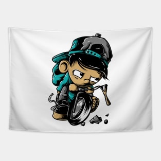 kid bycicle Tapestry