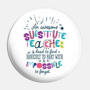 An Awesome Substitute Teacher Gift Idea - Impossible to forget Pin