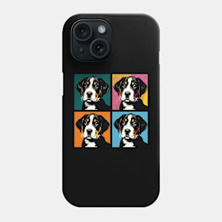 Pop Retro Art Greater Swiss Mountain Dog - Cute Puppy Phone Case