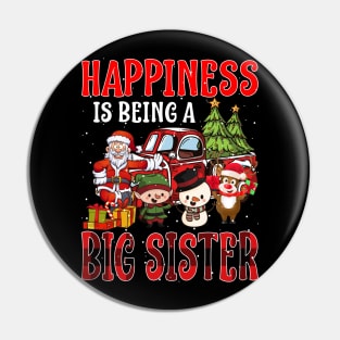 Happiness Is Being A Big Sister Christmas Pin