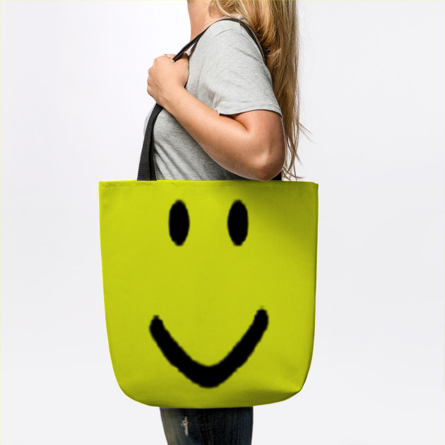 Roblox Halloween Noob Face Costume Roblox Tote Teepublic - noob halloween costume roblox