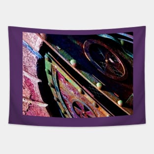 Abstract photo print metal doors pattern Tapestry