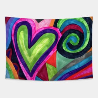 Hearts Afire Tapestry