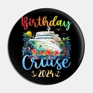 Festive My Birthday Cruise Ship Party 2024 Pin