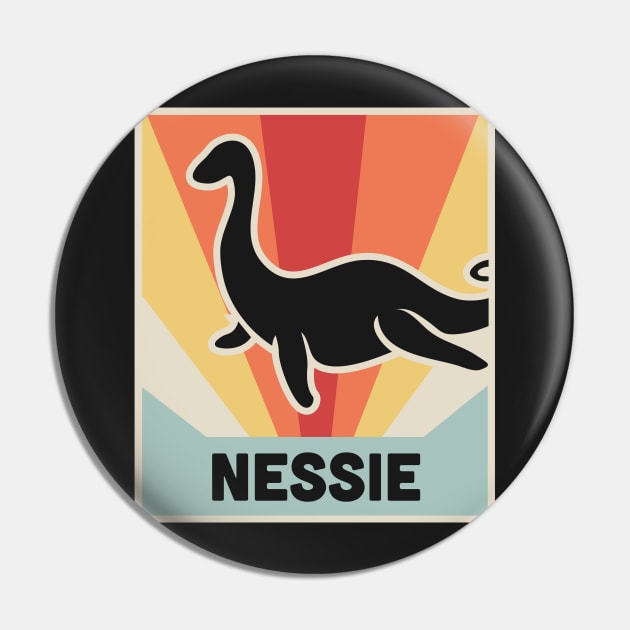 NESSIE – Vintage Loch Ness Monster Pin by MeatMan