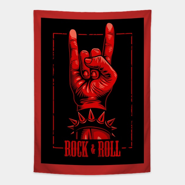 Rock & Roll Tapestry by Merilinwitch