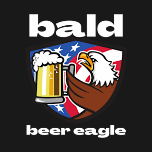 Beer Lover Bald Eagle T-Shirt