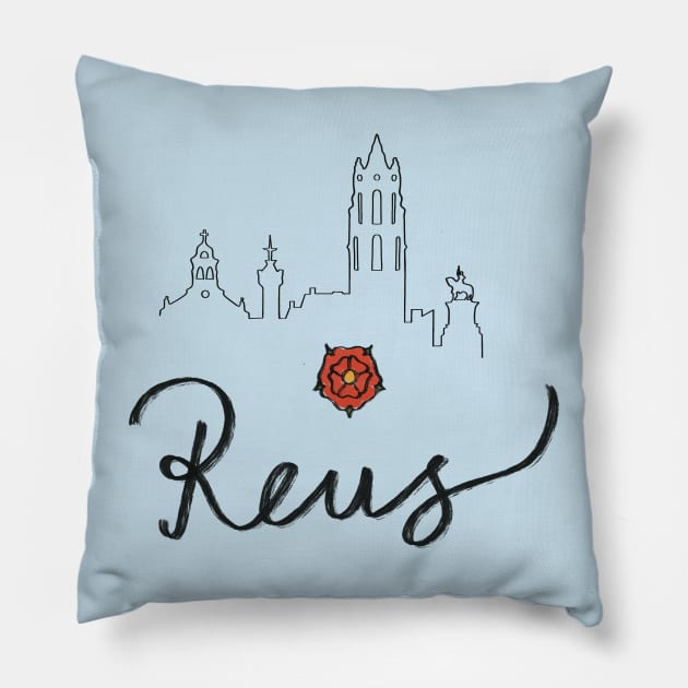 Reus City Pillow by Holailustra