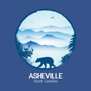 Asheville Blue Ridge Mountains - BLUE 01 T-Shirt