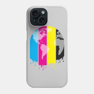 4 Colors Paint Our World Phone Case