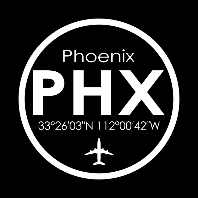 PHX, Phoenix Sky Harbor International Airport by Fly Buy Wear