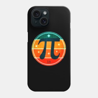 PI Day Retro Sunset Design Phone Case