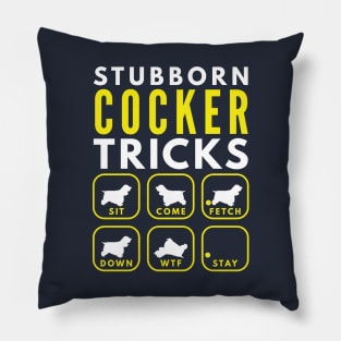 Stubborn Cocker Tricks - Dog Training Pillow