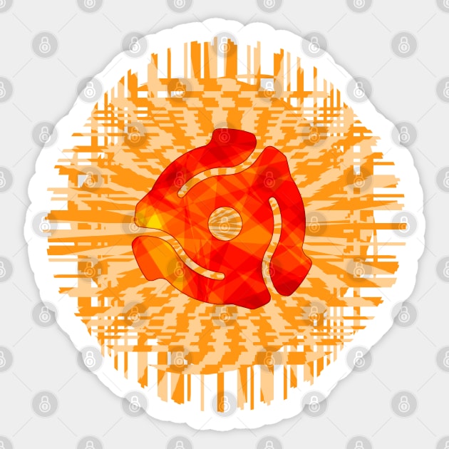 45 RPM Record Adapter - Red - 45 - Sticker | TeePublic