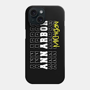 Ann Arbor city Michigan Ann Arbor MI Phone Case