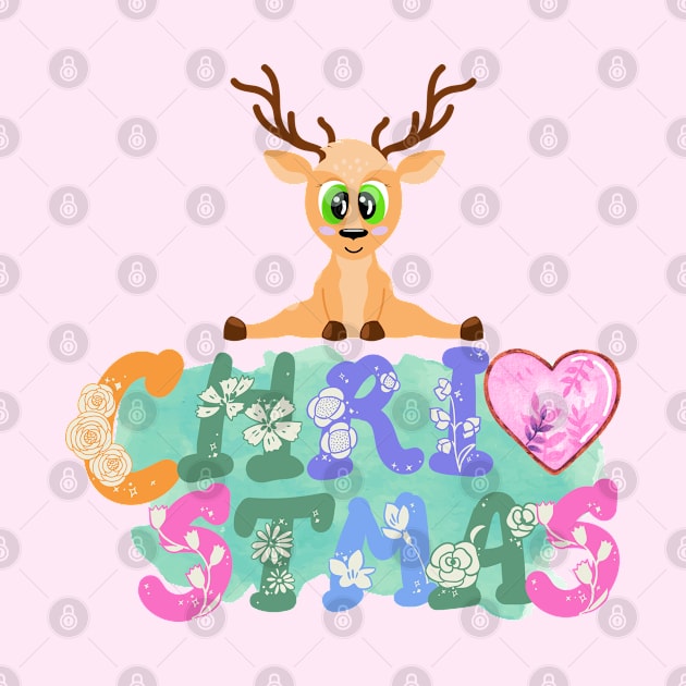 Cute Christmas deer by O.M design