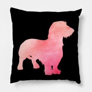 Pink Dachshund Pillow