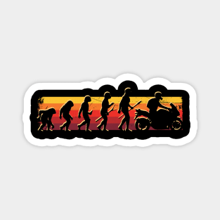 motorcycle evolution funny motorcycle gifts Magnet