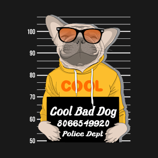 cute dog sunglass police dept T-Shirt