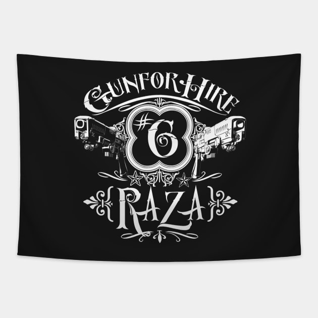 Raza Gun For Hire #6 Tapestry by SimonBreeze