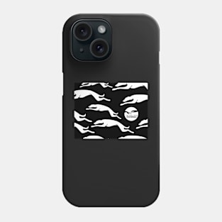 CAMO (WHITE-BLACK) FOR RUNNING SIGHTHOUND LOVERS Phone Case